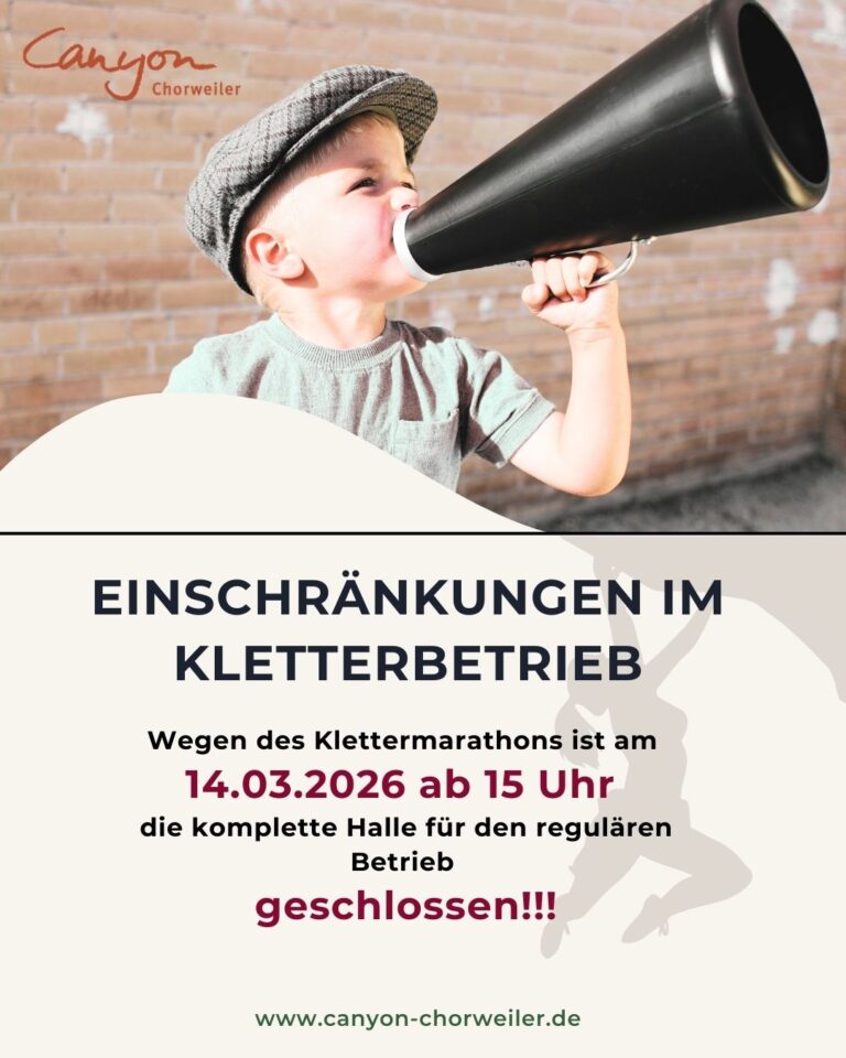 Klettermarathon Halle geschlossen